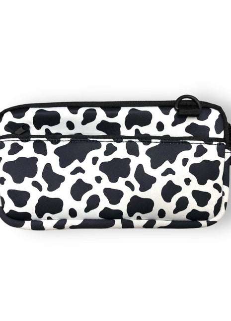Black and White Cow Print Cross Body Purse - Drink Handlers