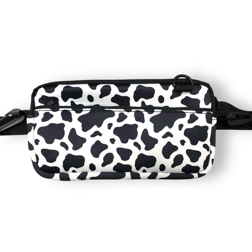 Black and White Cow Print Cross Body Purse - Drink Handlers