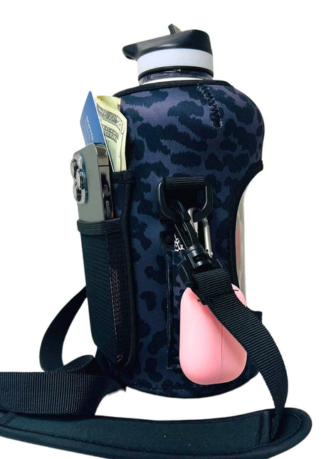 Black Leopard 1/2 Gallon Jug Carrying Handler™ - Drink Handlers