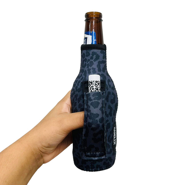 Black Leopard 12oz Bottleneck Handler™ - Drink Handlers