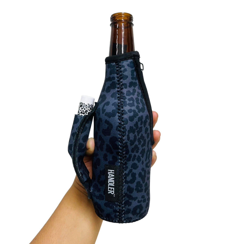 Black Leopard 12oz Bottleneck Handler™ - Drink Handlers