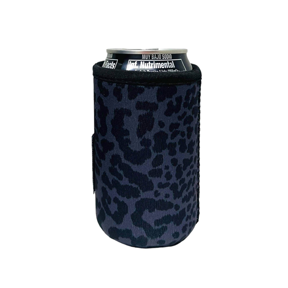Black Leopard 12oz Stubby Can Handler™ - Drink Handlers
