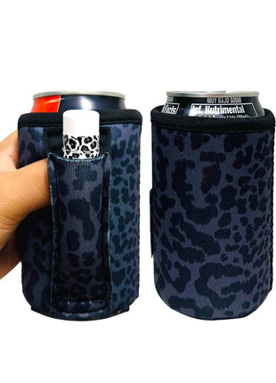 Black Leopard 12oz Stubby Can Handler™ - Drink Handlers