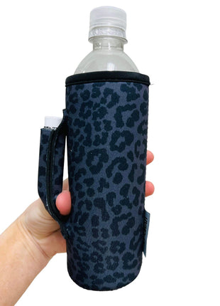 Black Leopard 16-24oz Soda & Water Bottle / Tallboy Can Handler™ - Drink Handlers