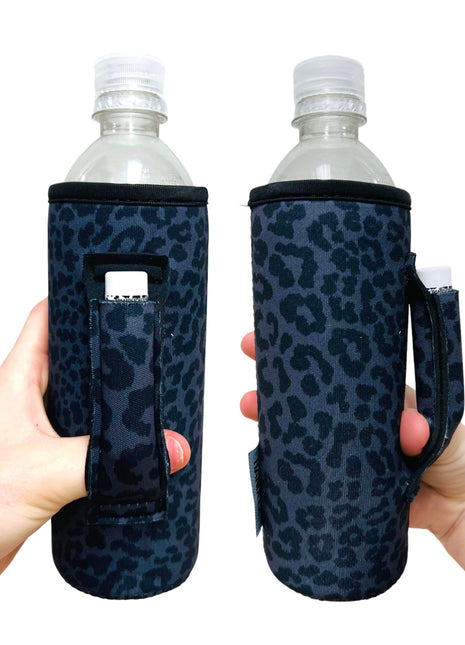 Black Leopard 16-24oz Soda & Water Bottle / Tallboy Can Handler™ - Drink Handlers