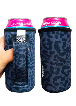 Black Leopard 16oz Can Handler™ - Drink Handlers