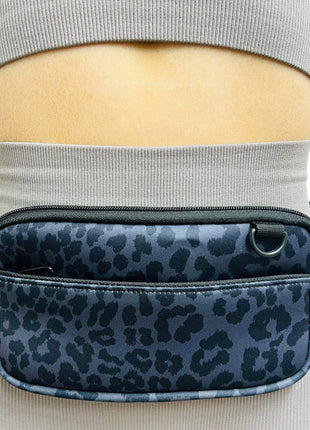 Black Leopard Cross Body Purse - Drink Handlers