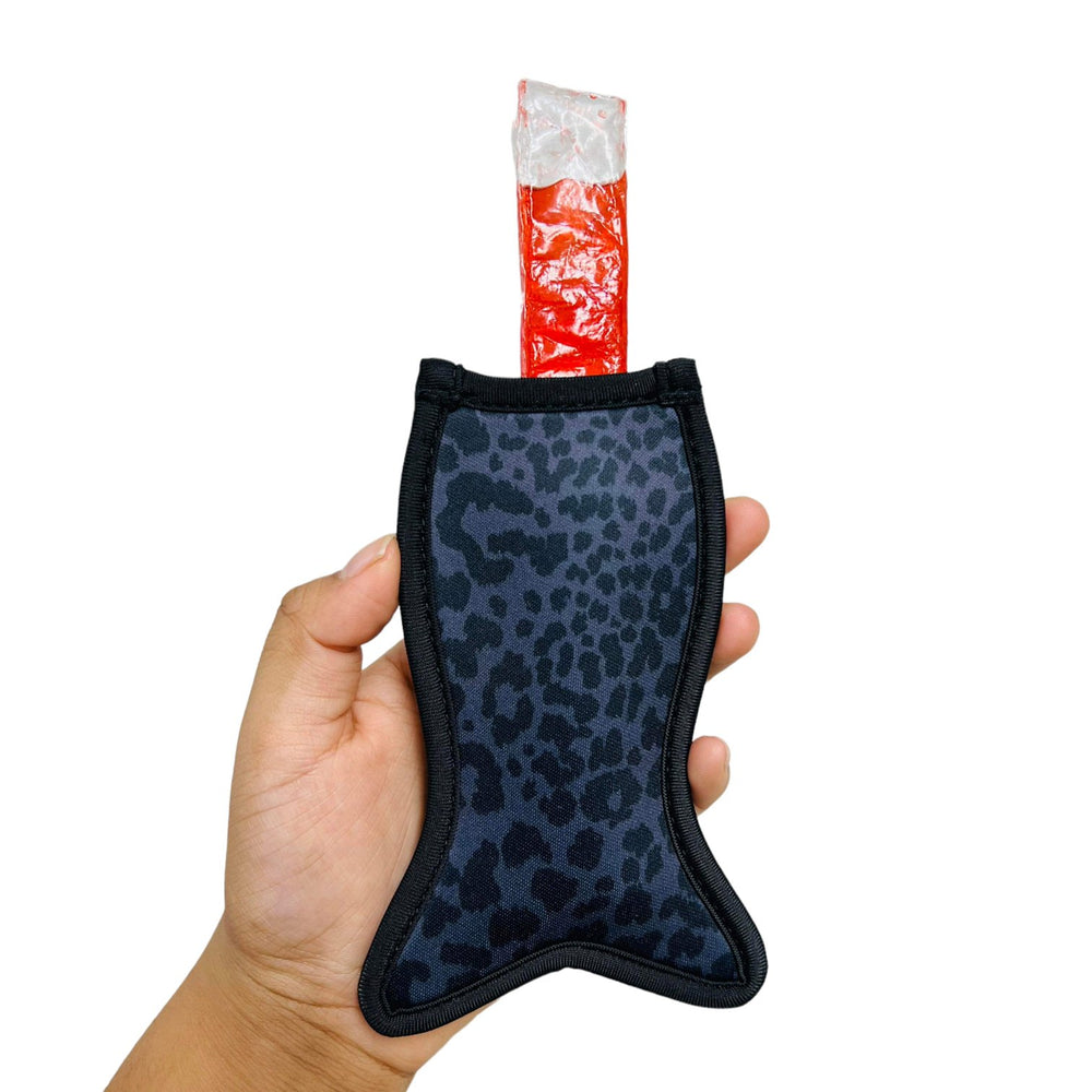 Black Leopard Mermaid Icy Pop Holder - Drink Handlers