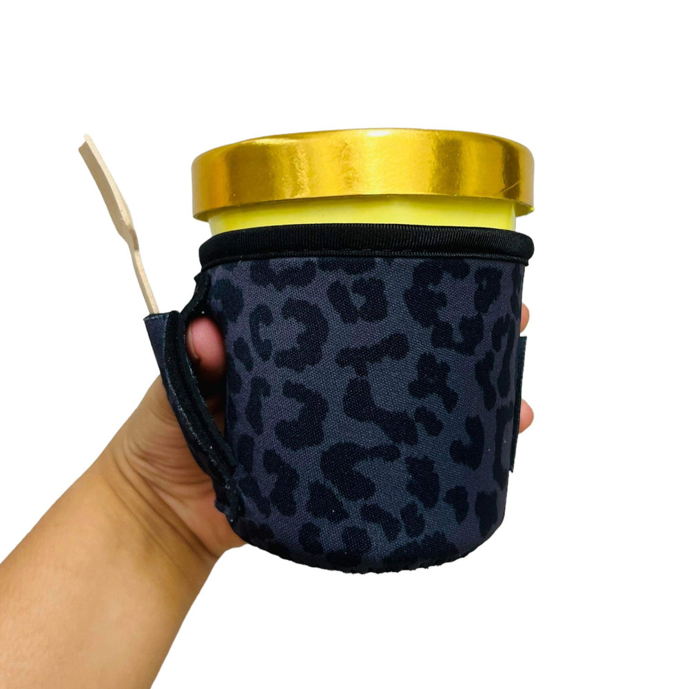 Black Leopard Pint Size Ice Cream Handler™ - Drink Handlers
