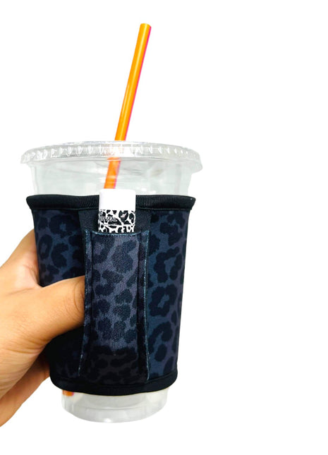 Black Leopard Small / Medium Bottomless Handler™ - Drink Handlers