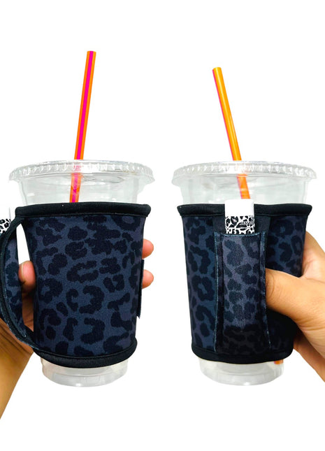 Black Leopard Small / Medium Bottomless Handler™ - Drink Handlers
