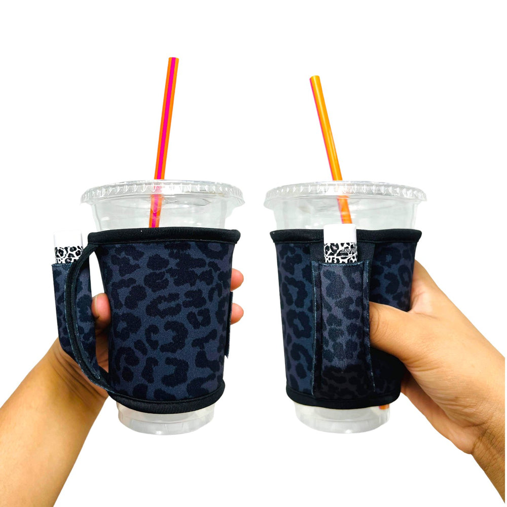 Black Leopard Small / Medium Bottomless Handler™ - Drink Handlers