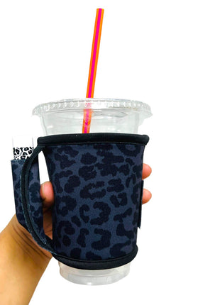 Black Leopard Small / Medium Bottomless Handler™ - Drink Handlers