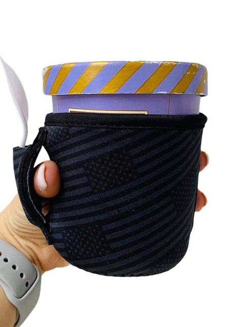 Black Out USA Flag Pint Size Ice Cream Handler™ - Drink Handlers