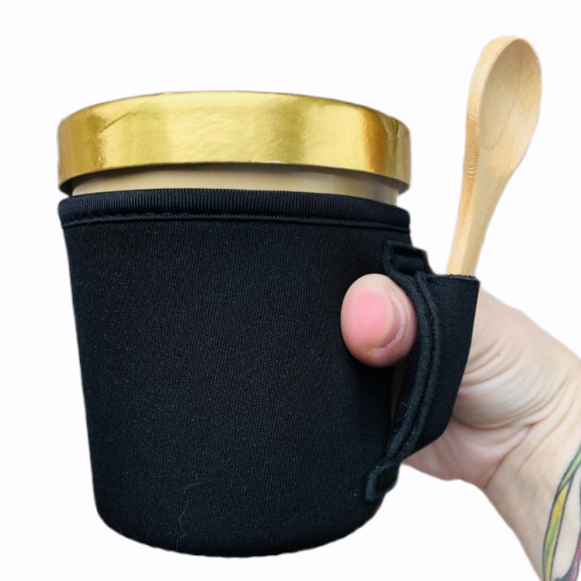 Black Pint Size Ice Cream Handler™ - Drink Handlers