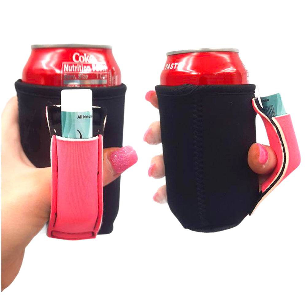 Black w/ Neon Pink 12oz Regular Can Handler™ - Drink Handlers