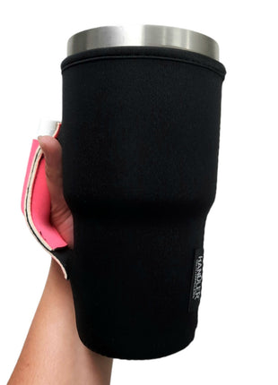 Black w/ Neon Pink 30oz Tumbler Handler™ - Drink Handlers