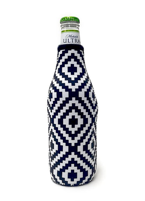 Black & White Aztec 12oz Bottleneck Sleeve- Limited Edition* - Drink Handlers