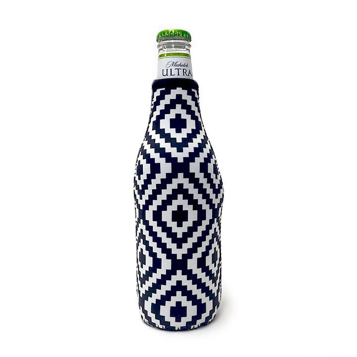Black & White Aztec 12oz Bottleneck Sleeve- Limited Edition* - Drink Handlers