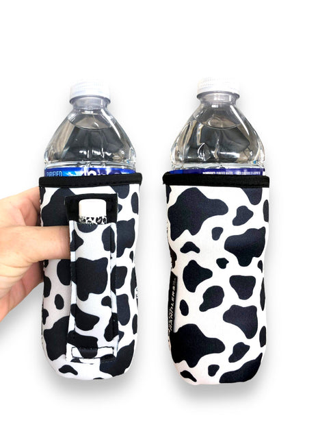 Black & White Cow Print 16oz Can Handler™ - Drink Handlers
