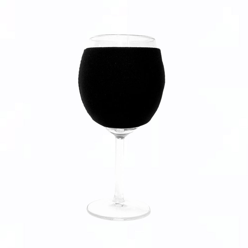 Black Wine Glass Sleeve - Drink Handlers