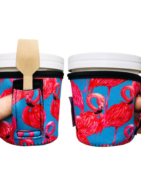 Blue Flamingo Pint Size Ice Cream Handler™ - Drink Handlers