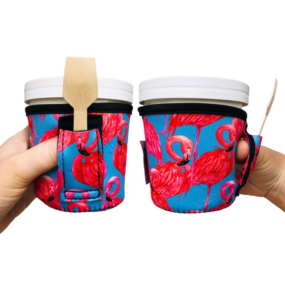 Blue Flamingo Pint Size Ice Cream Handler™ - Drink Handlers