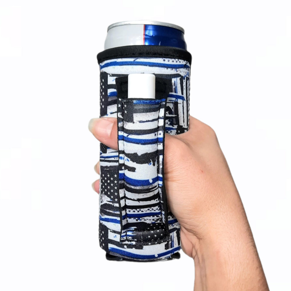 Blue Line 12oz Slim Can Handler™ - Limited Edition* - Drink Handlers