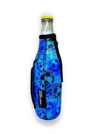 Blue Soccer 12oz Bottleneck Handler™ - Drink Handlers