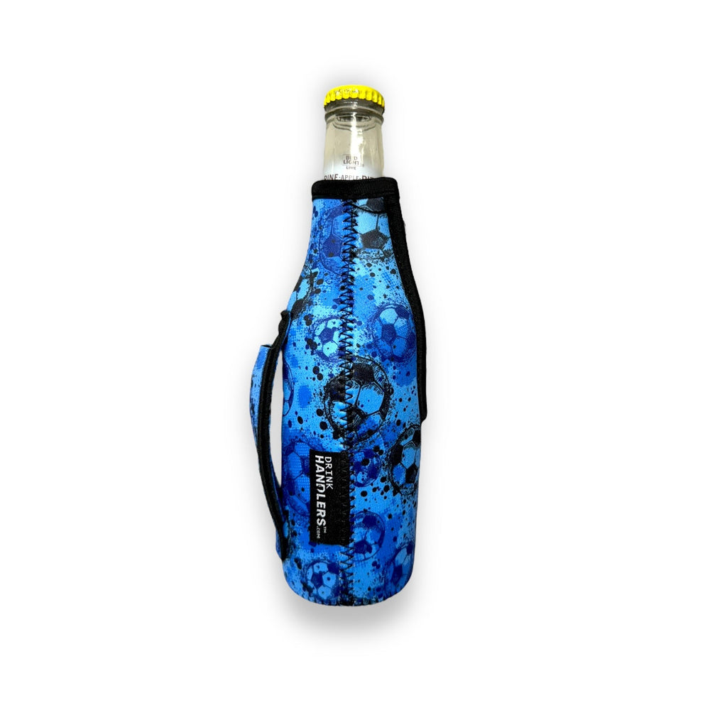 Blue Soccer 12oz Bottleneck Handler™ - Drink Handlers