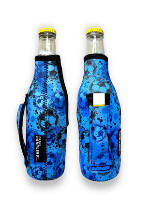 Blue Soccer 12oz Bottleneck Handler™ - Drink Handlers