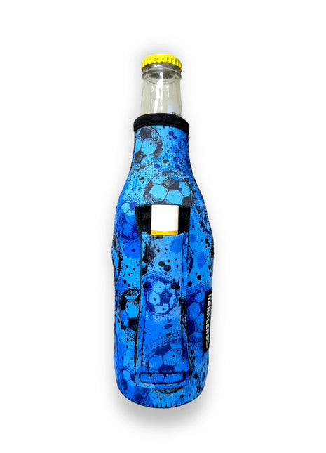 Blue Soccer 12oz Bottleneck Handler™ - Drink Handlers