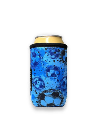 Blue Soccer 12oz Stubby Can Handler™ - Drink Handlers