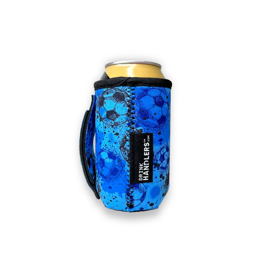 Blue Soccer 12oz Stubby Can Handler™ - Drink Handlers