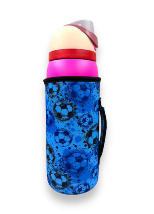 Blue Soccer 30oz Tumbler Handler™ - Drink Handlers