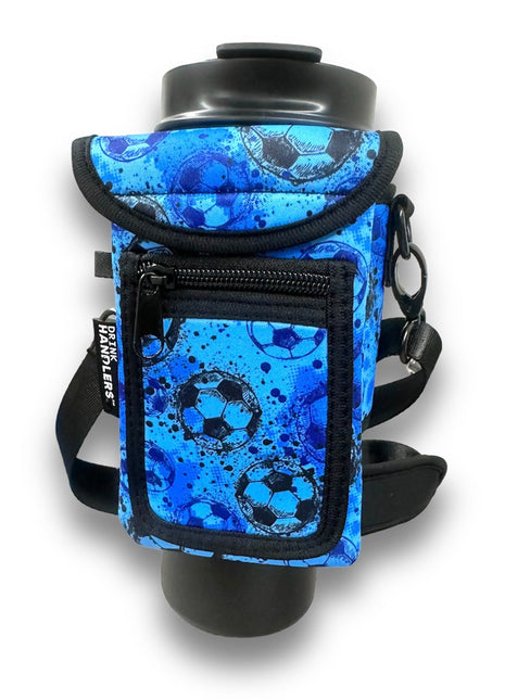 Blue Soccer Around Drink Pocket - Drink Handlers