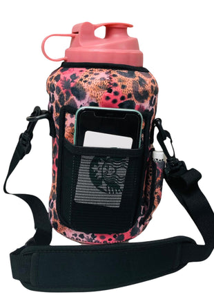 Blushing Leopard 1/2 Gallon Jug Carrying Handler™ - Drink Handlers