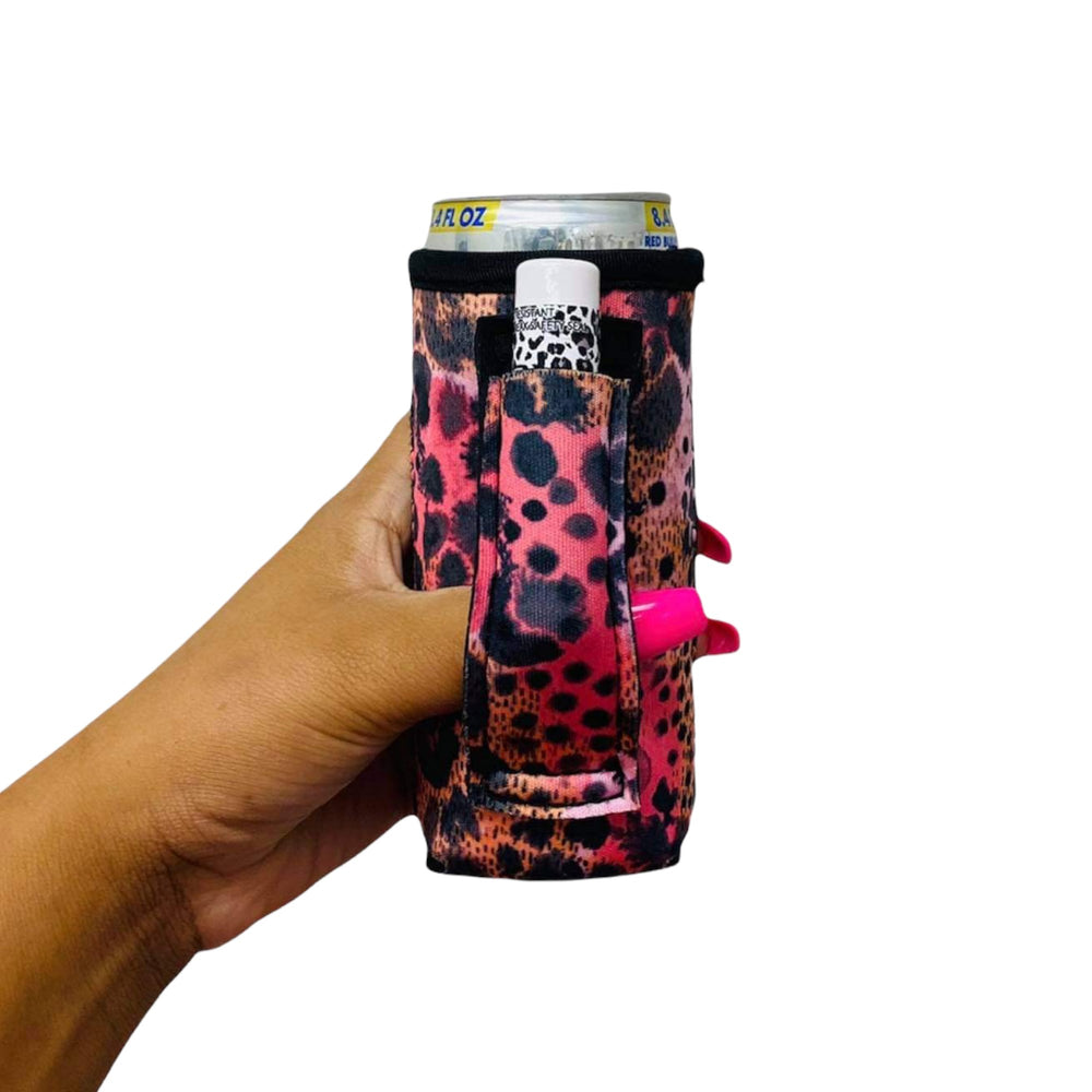 Blushing Leopard 8-10oz Slim Can Handler™ - Drink Handlers