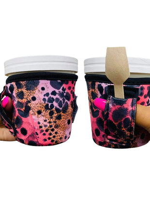 Blushing Leopard Pint Size Ice Cream Handler™ - Drink Handlers