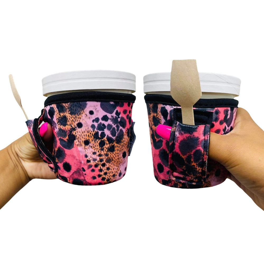 Blushing Leopard Pint Size Ice Cream Handler™ - Drink Handlers