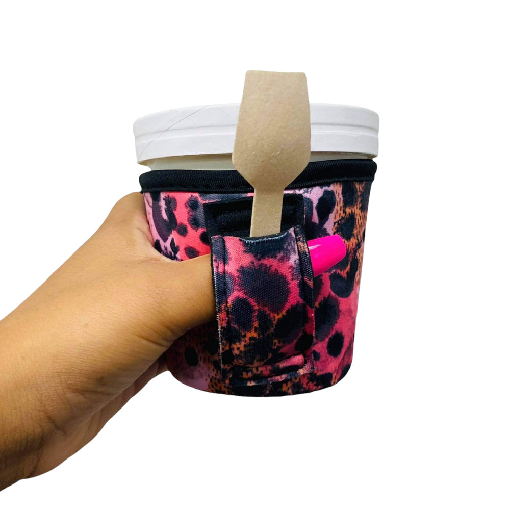 Blushing Leopard Pint Size Ice Cream Handler™ - Drink Handlers
