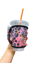 Blushing Leopard Small / Medium Bottomless Handler™ - Drink Handlers