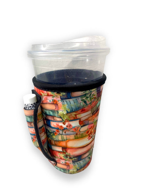 Books 16oz PINT Glass / Medium Fountain Drinks and Hot Coffee Handlers™ - Drink Handlers