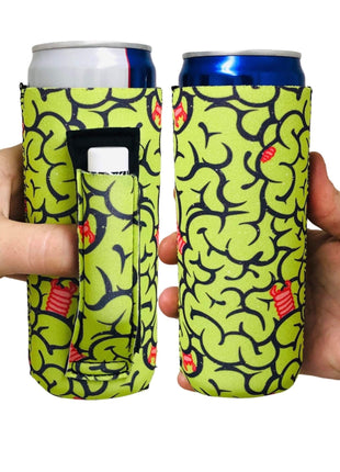 Brains 12oz Slim Can Handler™ - Drink Handlers