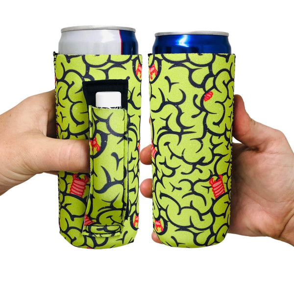 Brains 12oz Slim Can Handler™ - Drink Handlers