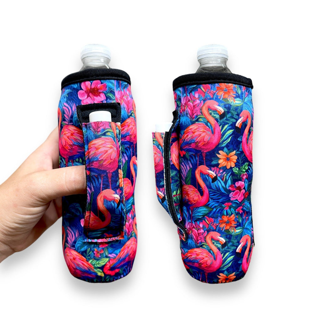 Bright Flamingo 16-24oz Soda & Water Bottle / Tallboy Can Handler™ - Drink Handlers