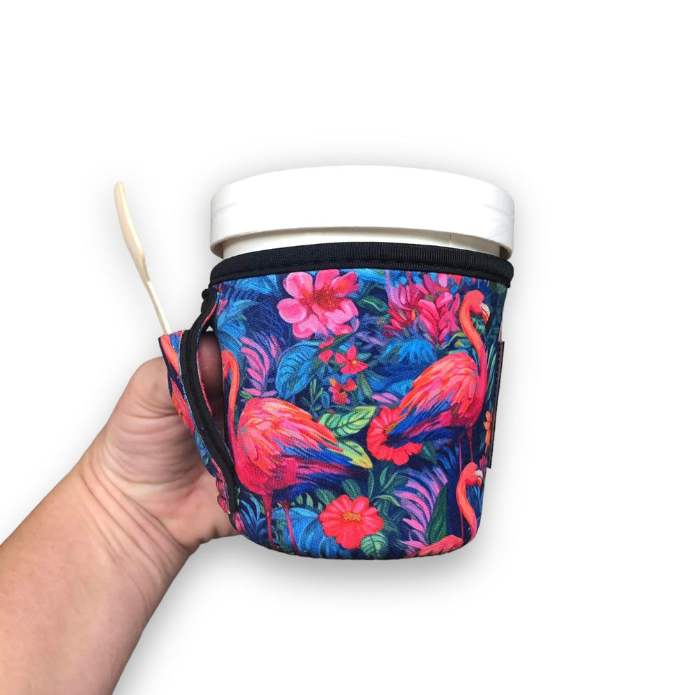Bright Flamingo Pint Size Ice Cream Handler™ - Drink Handlers