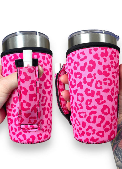 Bubble Gum Kitty 20oz Large Coffee / Tea / Tumbler Handler™ - Drink Handlers