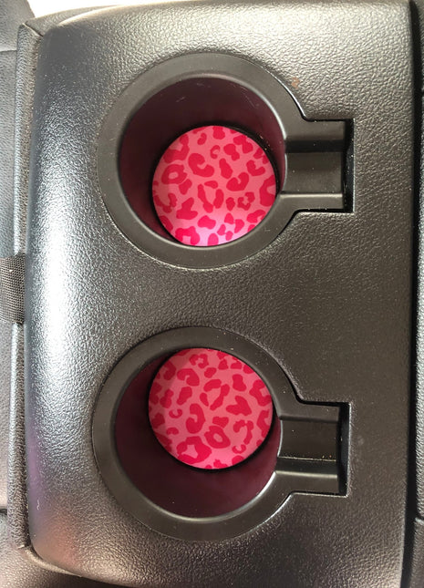 Bubble Gum Kitty Neoprene Car Coasters - Drink Handlers