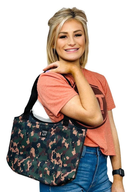 Camo Neoprene Tote - Drink Handlers
